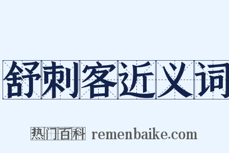舒刺客近义词是什么意思的图片